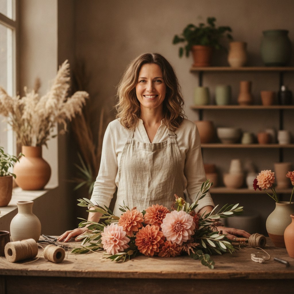 Defne Aydın, kurucu ve baş florist